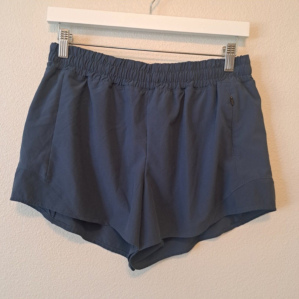 Calia by Carrie Underwood Navy Blue Active Running Shorts Women Small Zip Pocket
